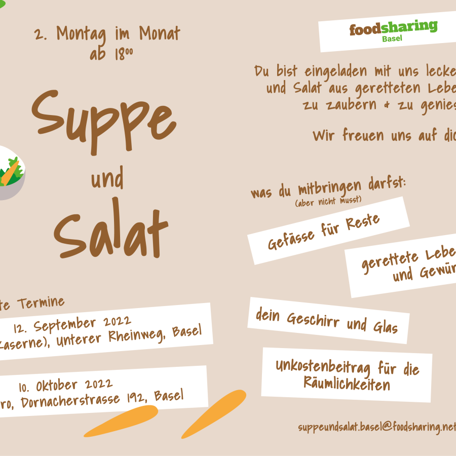 Suppe und Salat | foodsharing Dinner